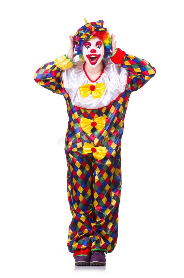 Circus Clown stock photo. Image of posed, heart, kneeling - 1578274