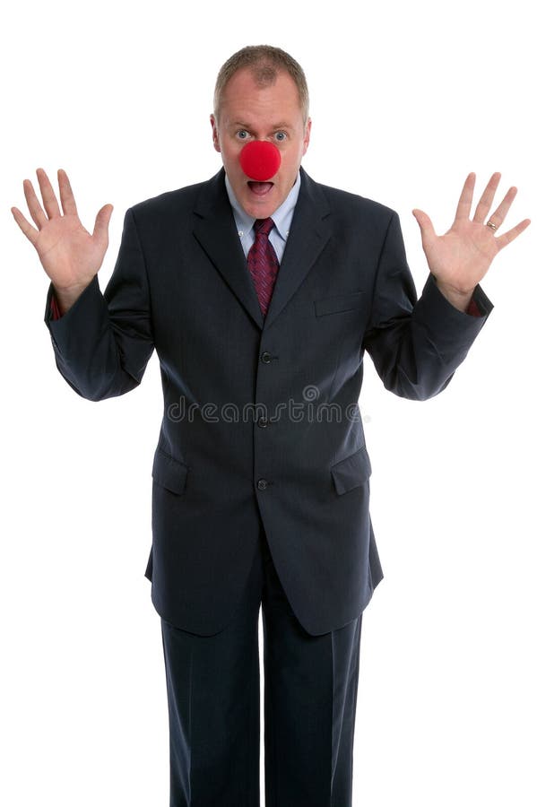 Clown d'homme d'affaires image libre de droits Clown d'homme d'affaires image libre de droits