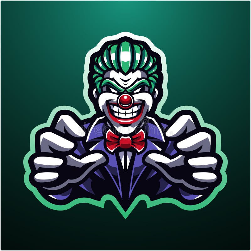 Clown Esport Logo Mascot Design Stock Vector - Illustration of mascot ...