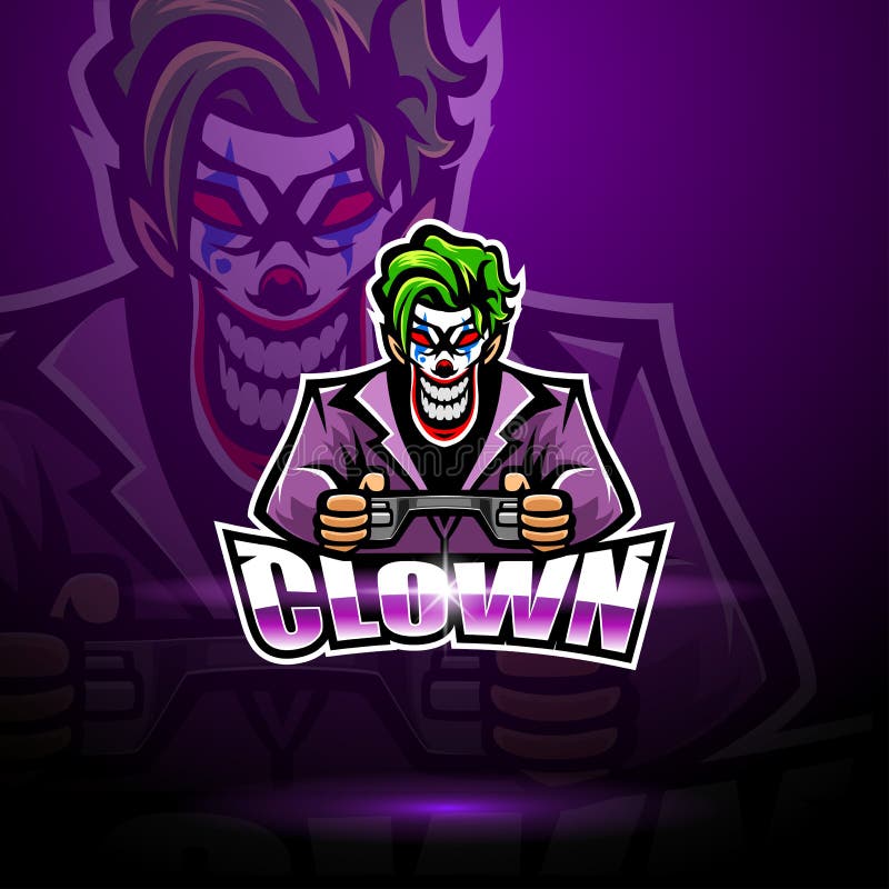 Clown Esport Logo Mascot Design Stock Vector - Illustration of mascot ...