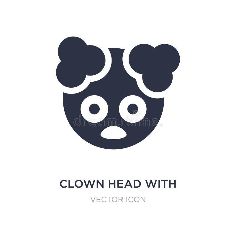 clown head with hat icon on white background. Simple element illustration from Party concept stock illustration clown head with hat icon on white background. Simple element illustration from Party concept stock illustration