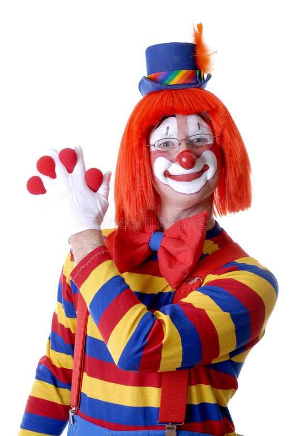 Clown Magic Trick royalty free stock image