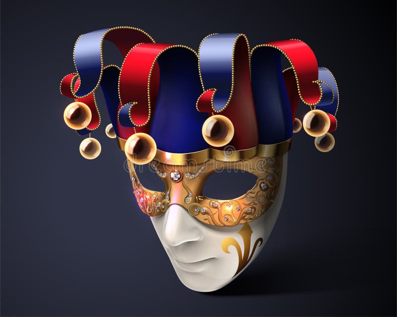 Clown mask design stock illustration Clown mask design stock illustration