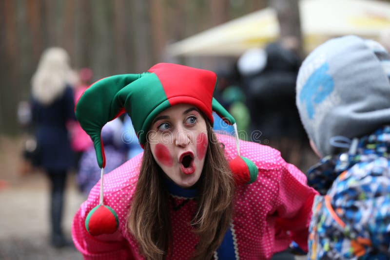 Clown` Peterselie ` royalty-vrije stock fotografie Clown` Peterselie ` royalty-vrije stock fotografie