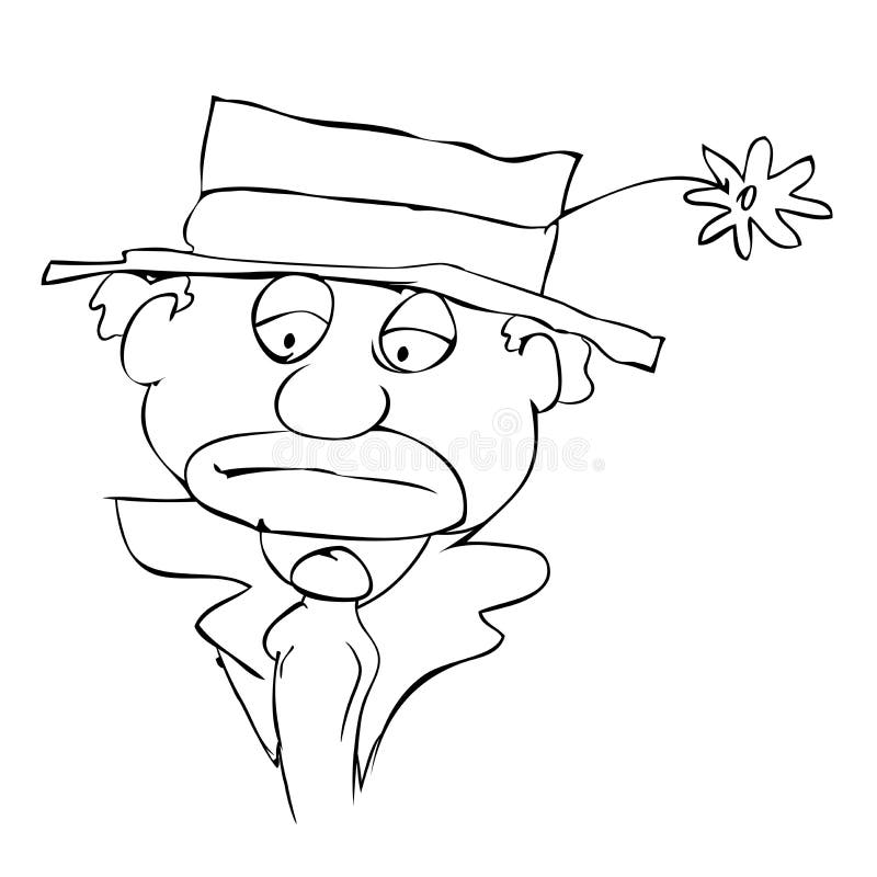 Clown Triste Illustration De Vecteur Illustration Du Bouffon