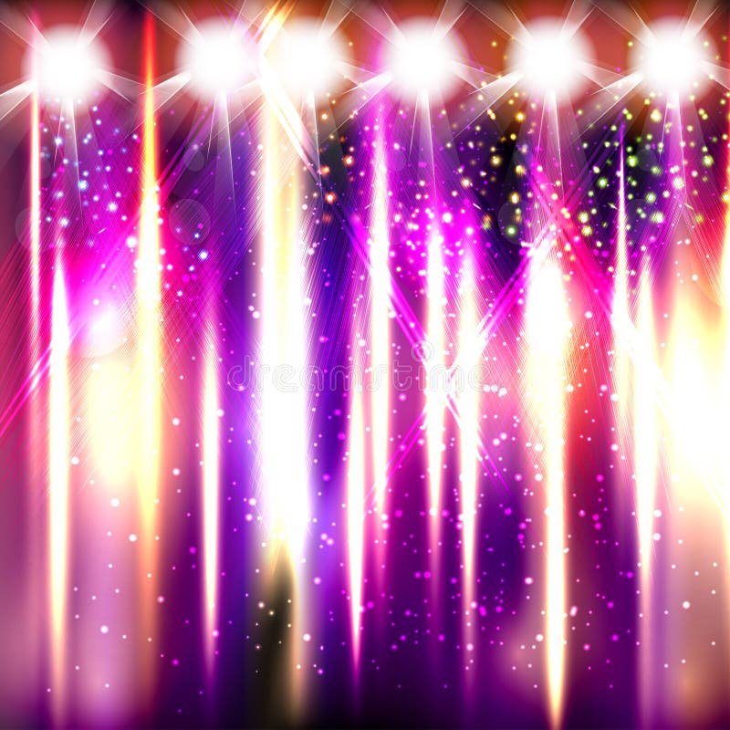 Club de artificii pentru faze ușoare royalty free illustration