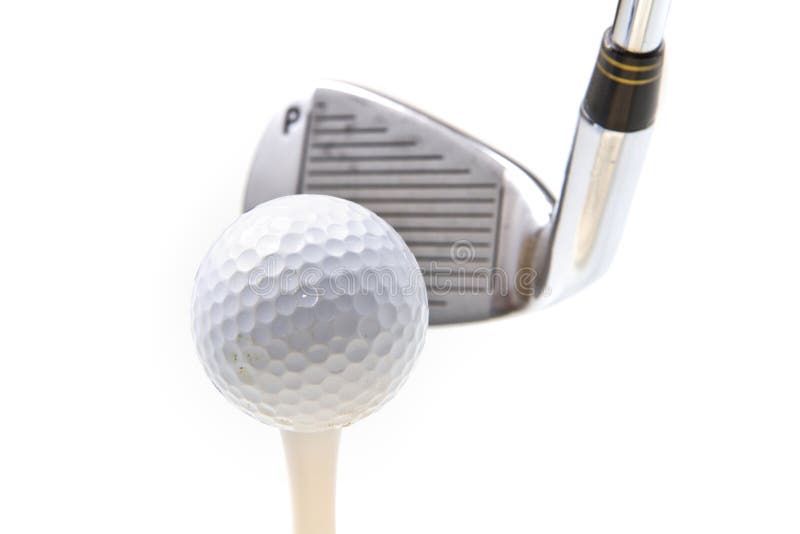 Club et bille de golf image libre de droits Club et bille de golf image libre de droits