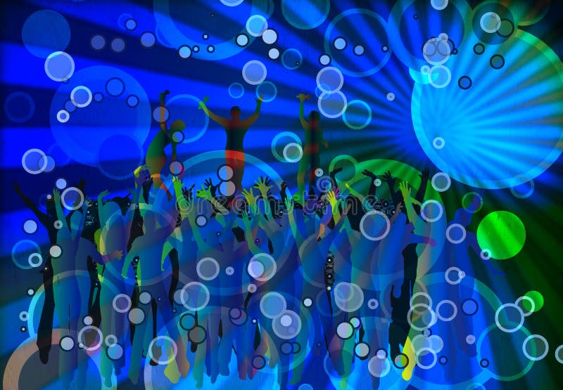 Club Gathering stock illustration