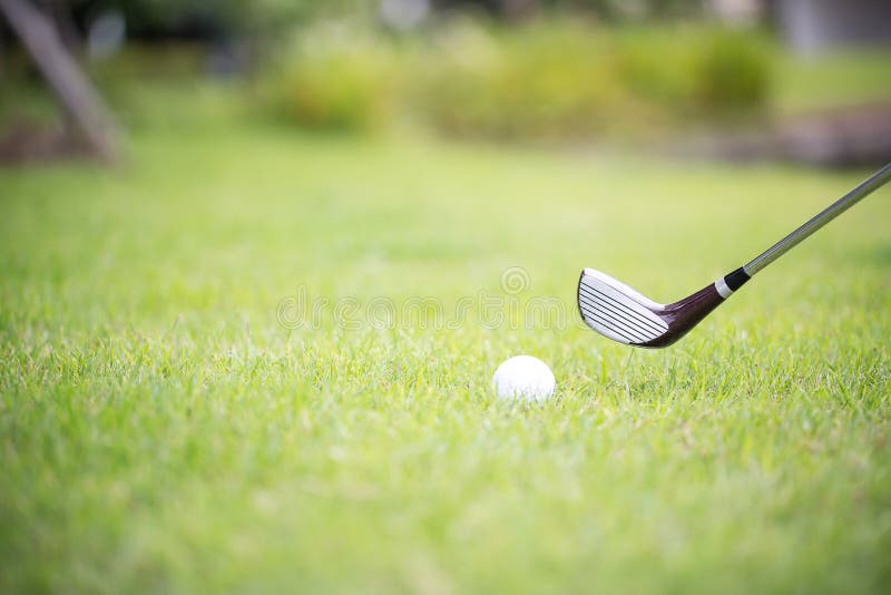 A club on a golf course. Shot from the fairway.