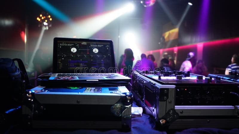 DJ Playing Music in a Night Club Editorial Stock Photo - Image of club,  mood: 107529183