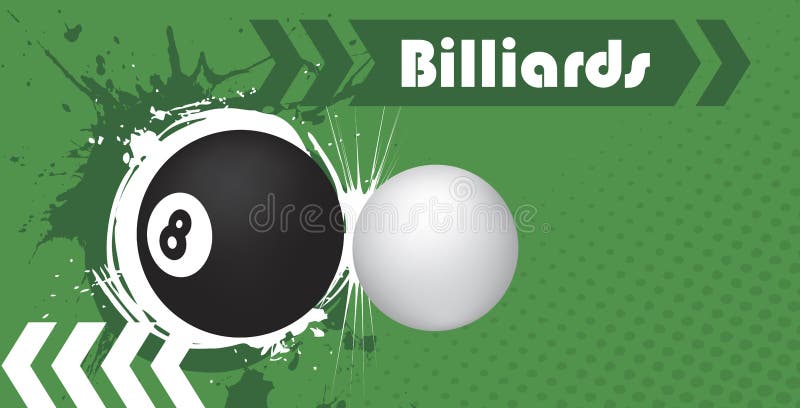Clube do bilhar ilustração royalty free Clube do bilhar ilustração royalty free