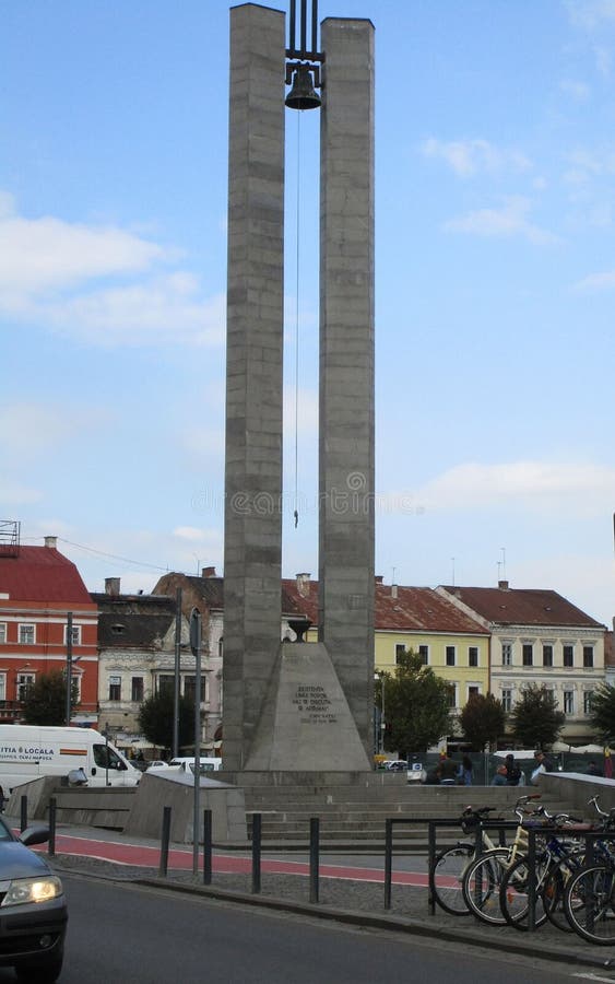 Cluj RO, Wrzesień 23th: Memorandists zabytek od cluj od Transylvania w Rumunia zdjęcie stock