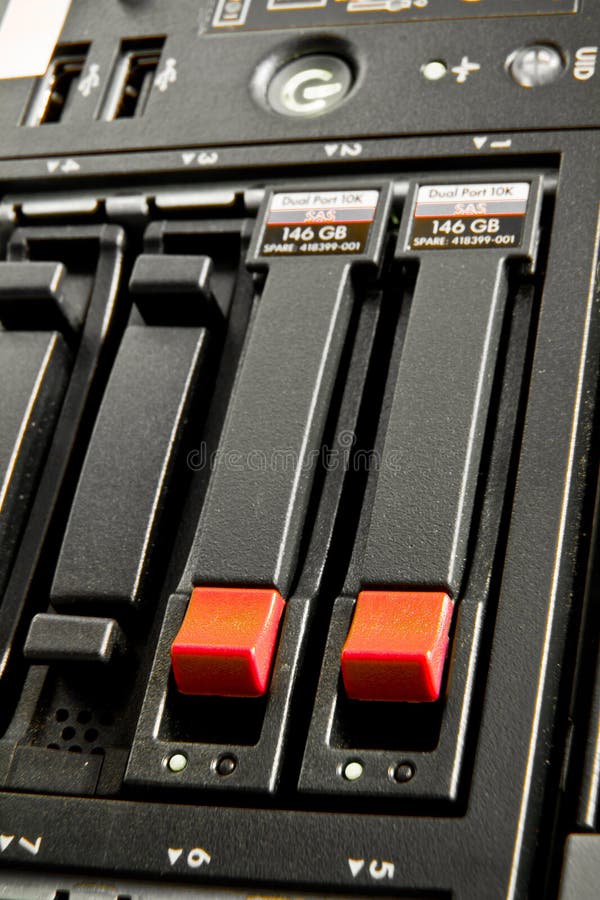 Cluster of hard drives royalty free stock photos