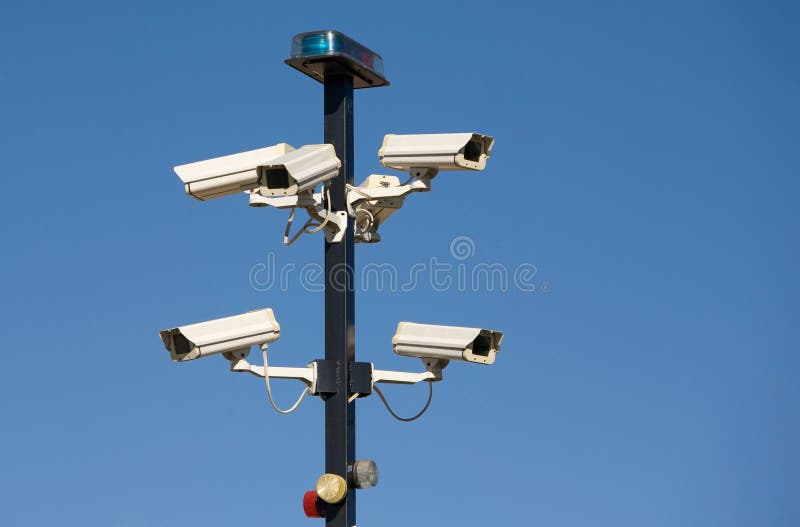 Cluster of Security Cameras