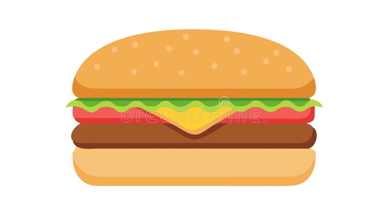 Clásico Cheeseburger Fast Food Delight Vector de diseño Generativo AI stock de ilustración
