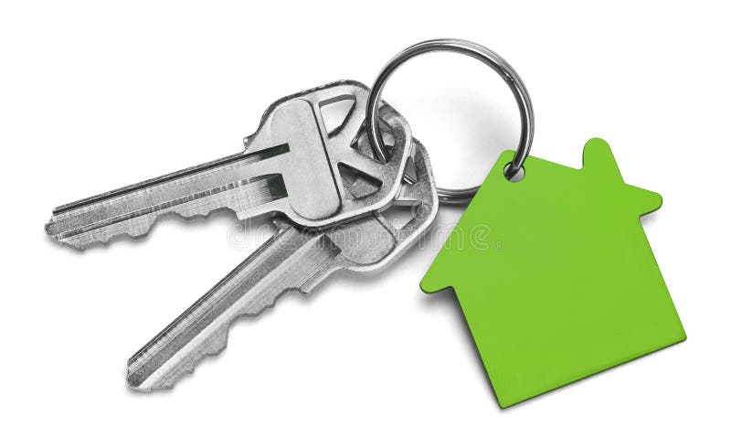 Clés de maison verte images stock Clés de maison verte images stock