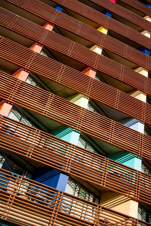 Clădire colorată Fundal model colorat. stock photo