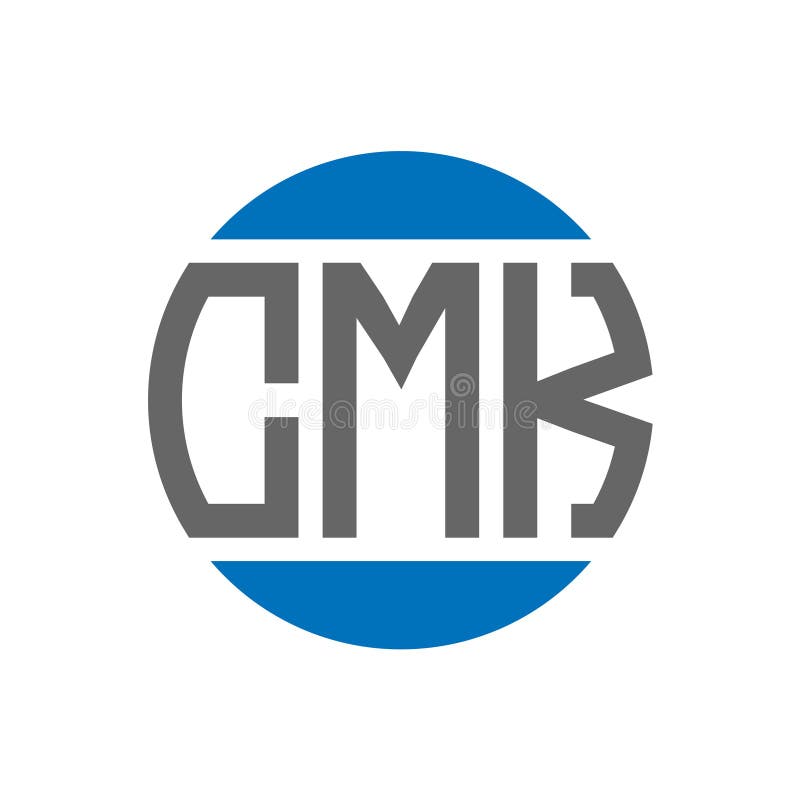 CMK Letter Logo Design on White Background. CMK Creative Initials