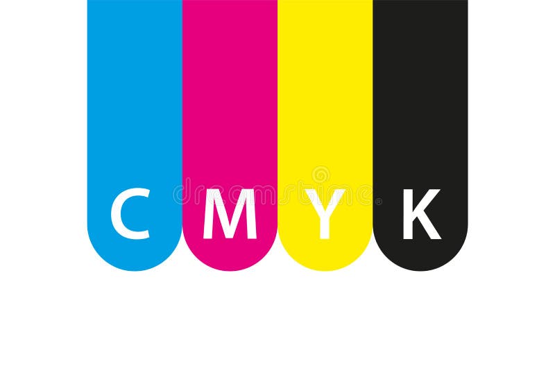 Cmyk打印图标 Cmyk颜色符号的四个圆 青洋红色黄色黑色轮向量例证 插画包括有紫红色 颜色 Cmyk打印图标 Cmyk颜色符号的四个圆 青洋红色黄色黑色轮向量例证 插画包括有紫红色 颜色