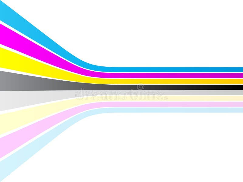Cmyk color stock illustration