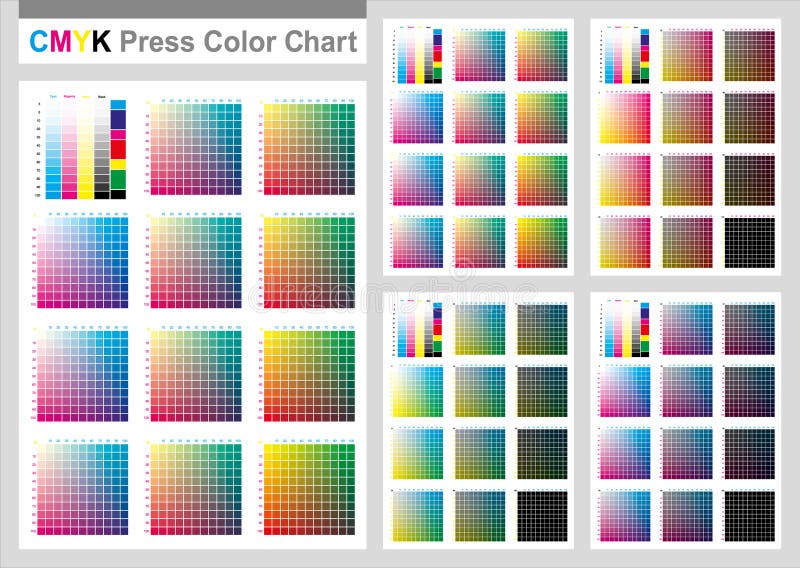 CMYK Press Color Chart