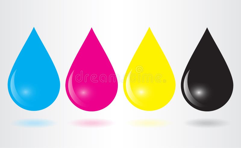 cmyk μελάνι απελευθερώσεω& απεικόνιση αποθεμάτων cmyk μελάνι απελευθερώσεω& απεικόνιση αποθεμάτων