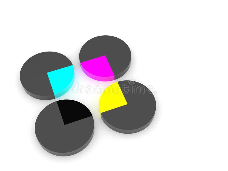 cmyk χρώματα απεικόνιση αποθεμάτων cmyk χρώματα απεικόνιση αποθεμάτων