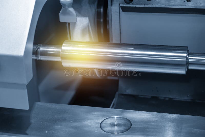 The CNC Cylindrical Grinding Machine . Stock Photo Image of outside