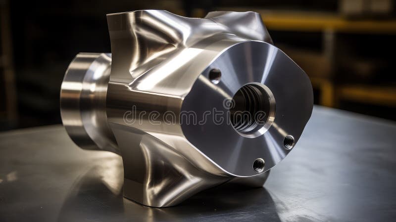 Cnc de măcinare metalică royalty free illustration