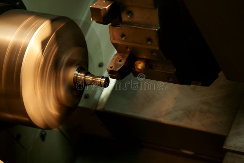 CNC lathe machine stock photography