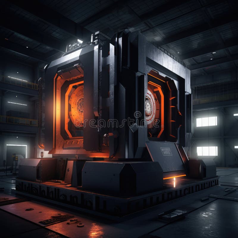 The CNC machine of the future royalty free illustration