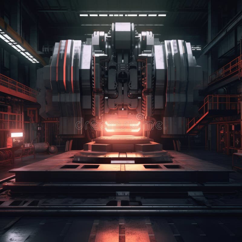 The CNC machine of the future royalty free illustration