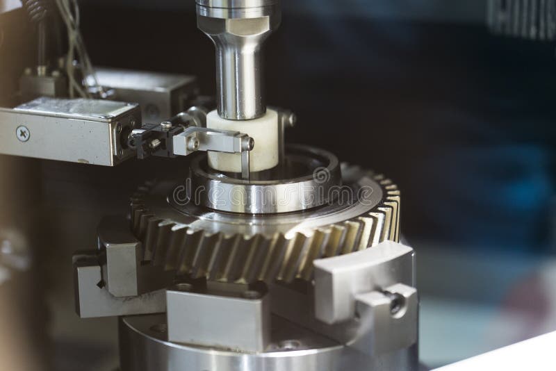 CNC machining center cutting mold stock photography