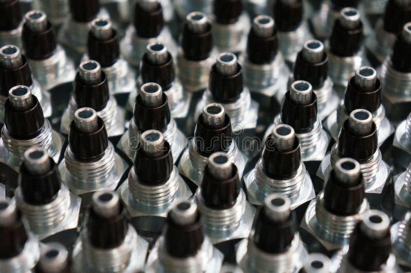 High precision steel automotive part manufacturing by CNC royalty free stock photography High precision steel automotive part manufacturing by CNC royalty free stock photography