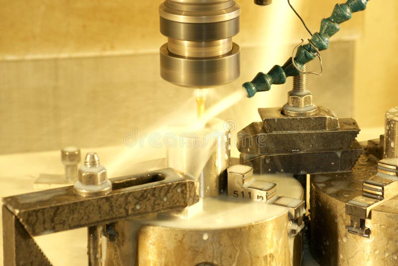 CNC milling machine stock images