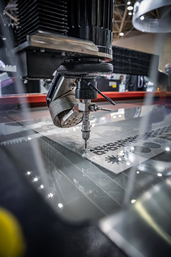 CNC Water Jet Cutting Machine Stock Image Image of energy, material