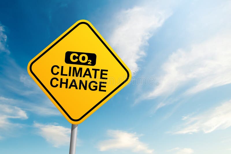 CO2 Climate change road sign with blue sky and cloud background royalty free stock photo CO2 Climate change road sign with blue sky and cloud background royalty free stock photo