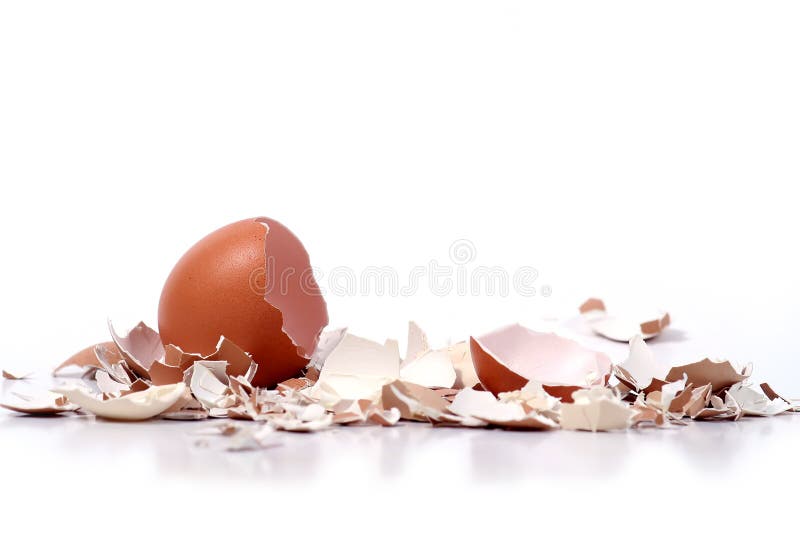 Close up of a broken eggshells. Close up of a broken eggshells