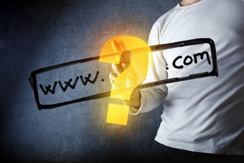 Co jest twój com interneta domeną obrazy royalty free