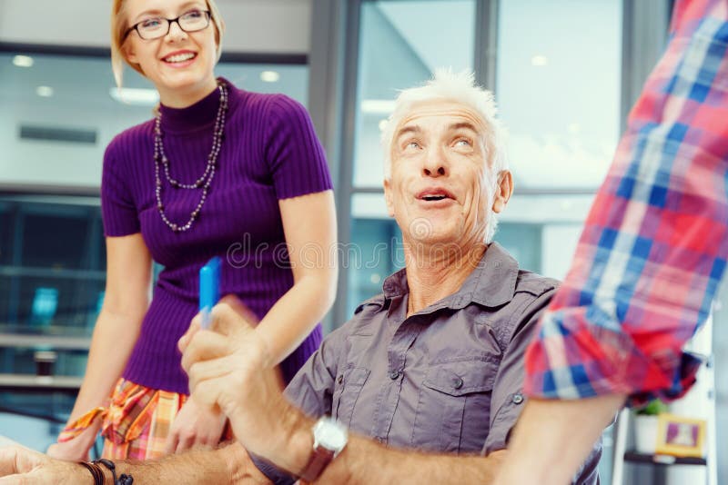 Coworkers Working Together Stock Image Image of coworkers, design