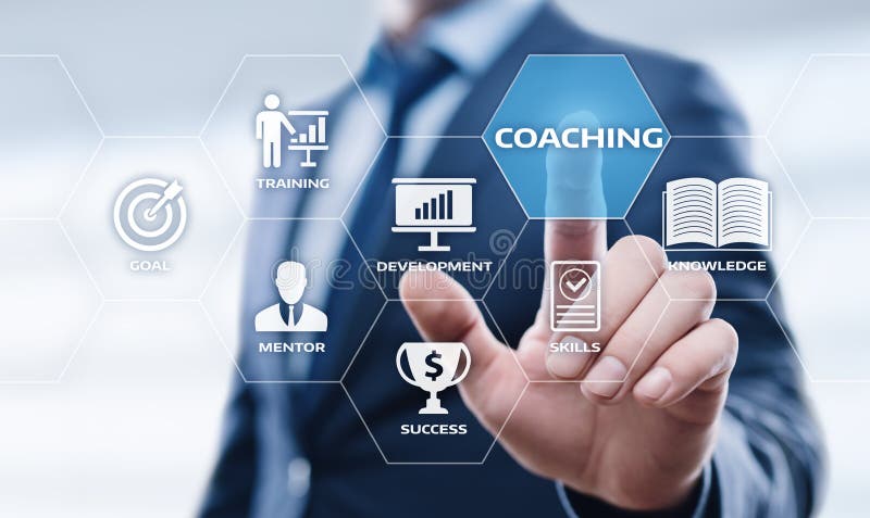 Coaching Mentoring Education Business Training Development E-learning Concept