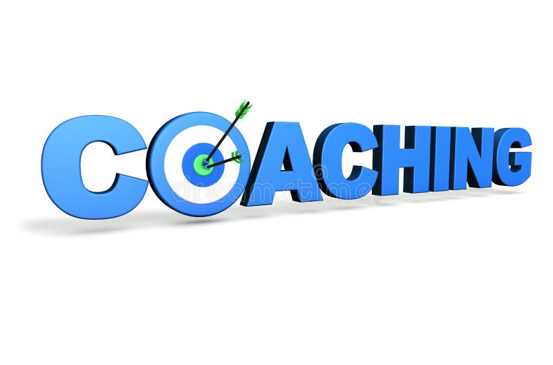 Coaching Target Concept royalty free illustration