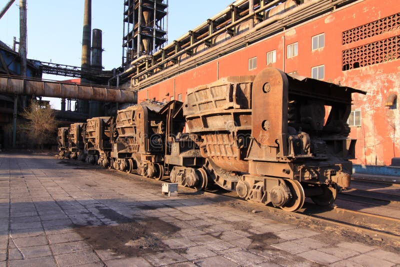 Coal carreier of a disused steelmaking plant