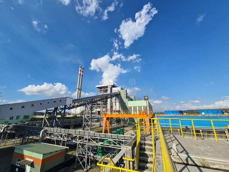 Coal Fired Power Plant, Thermal Power Plant. Stock Photo Image of