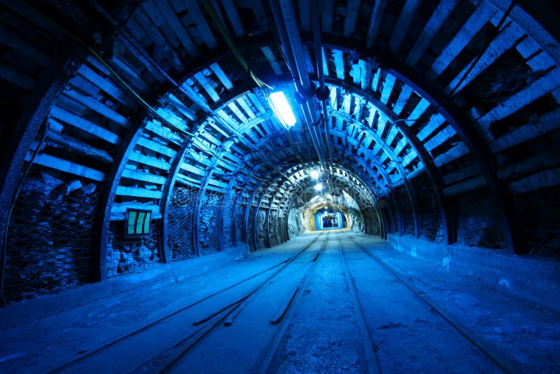 Coal mine stock image