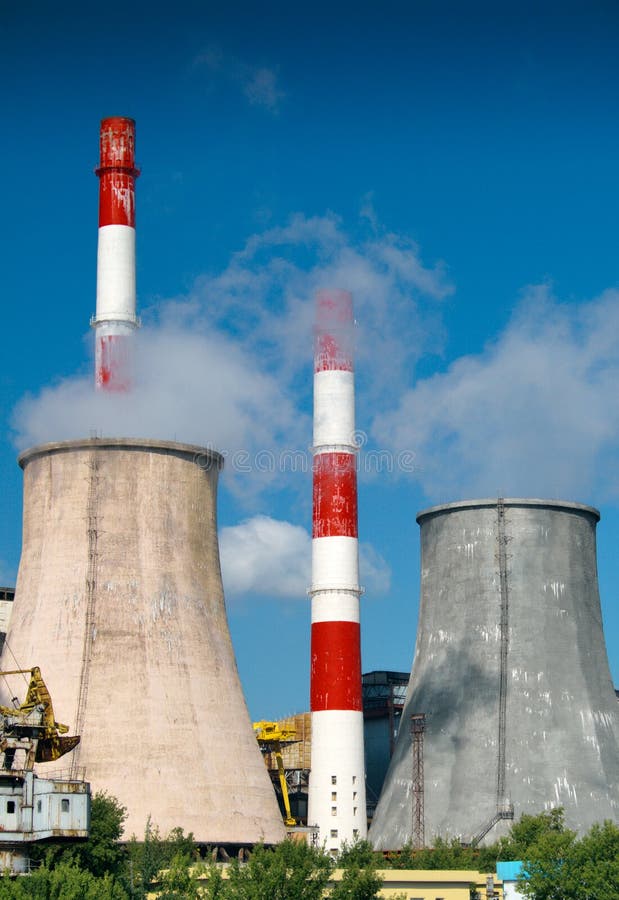 Coal power plant royalty free stock photography