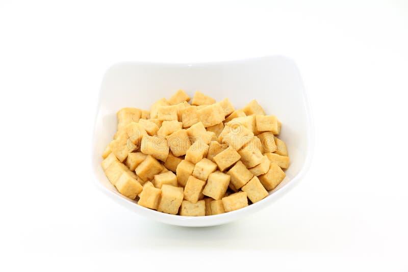 Coalhada de feijão fritada da soja do Tofu imagem de stock Coalhada de feijão fritada da soja do Tofu imagem de stock