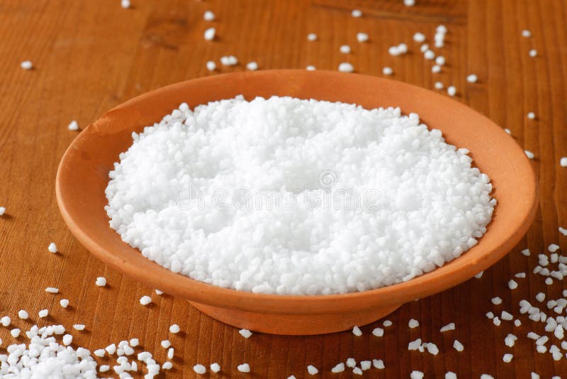 Coarse grained salt stock photo. Image of iodine, chloride 58951574