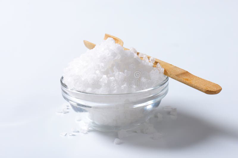 Coarse sea salt stock photo. Image of bath, edible, bowl 131035678