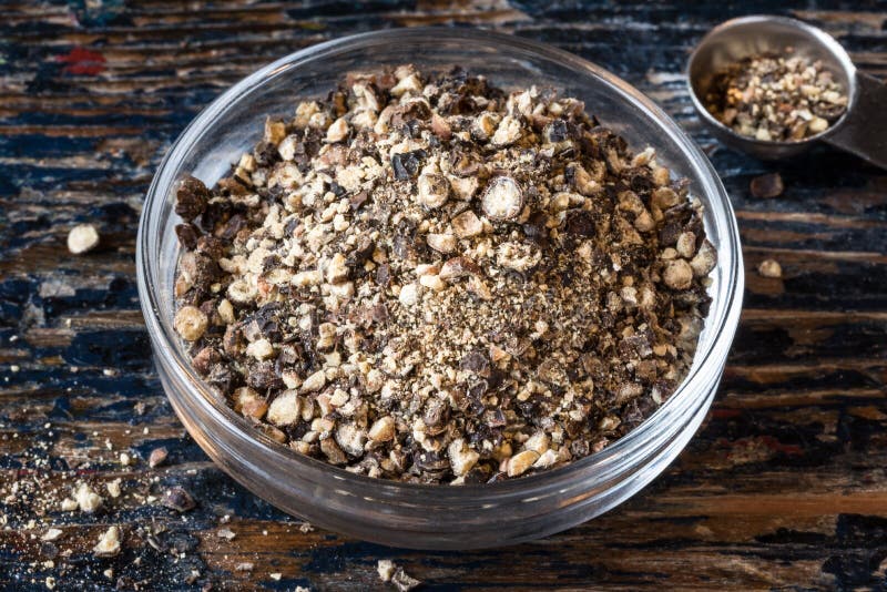 Coarsely Ground Black Pepper in a Bowl Stock Image Image of spice